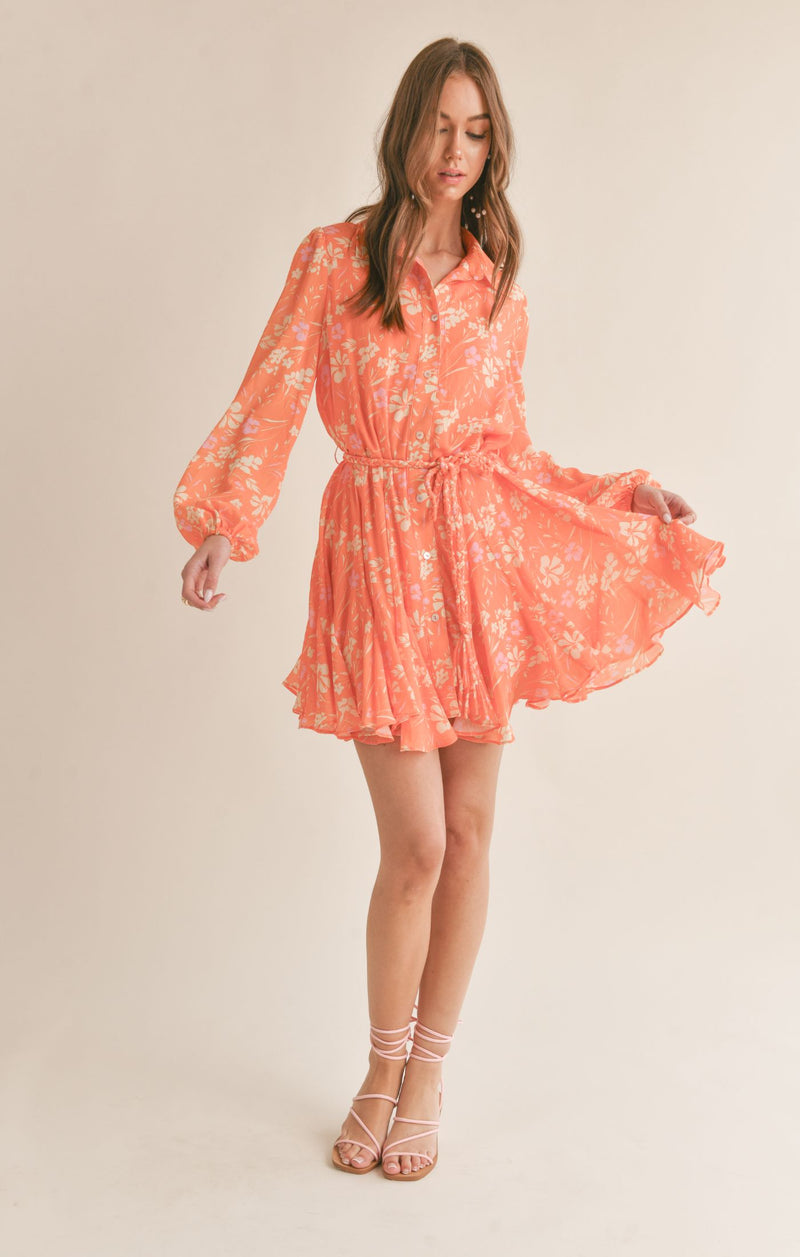 Aurora Flare Shirt Dress