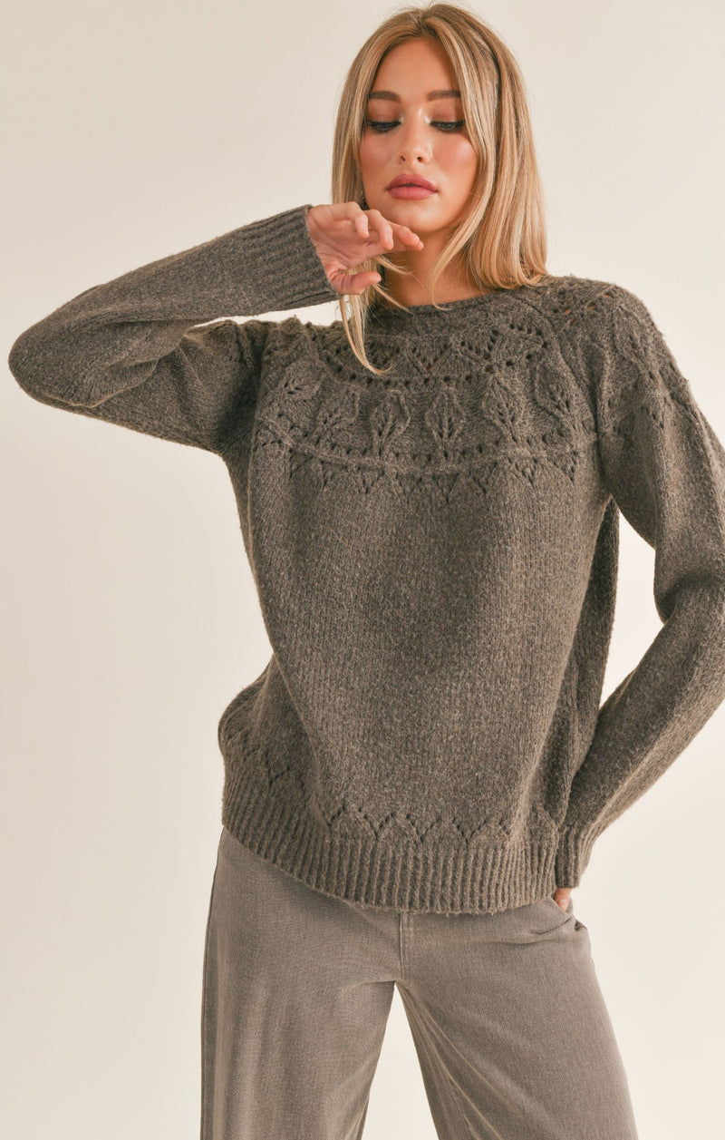 Lyra Pointelle Detail Sweater