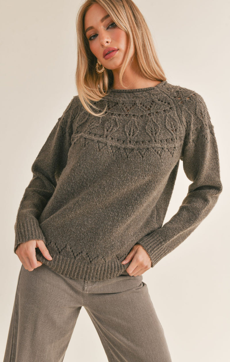 Lyra Pointelle Detail Sweater