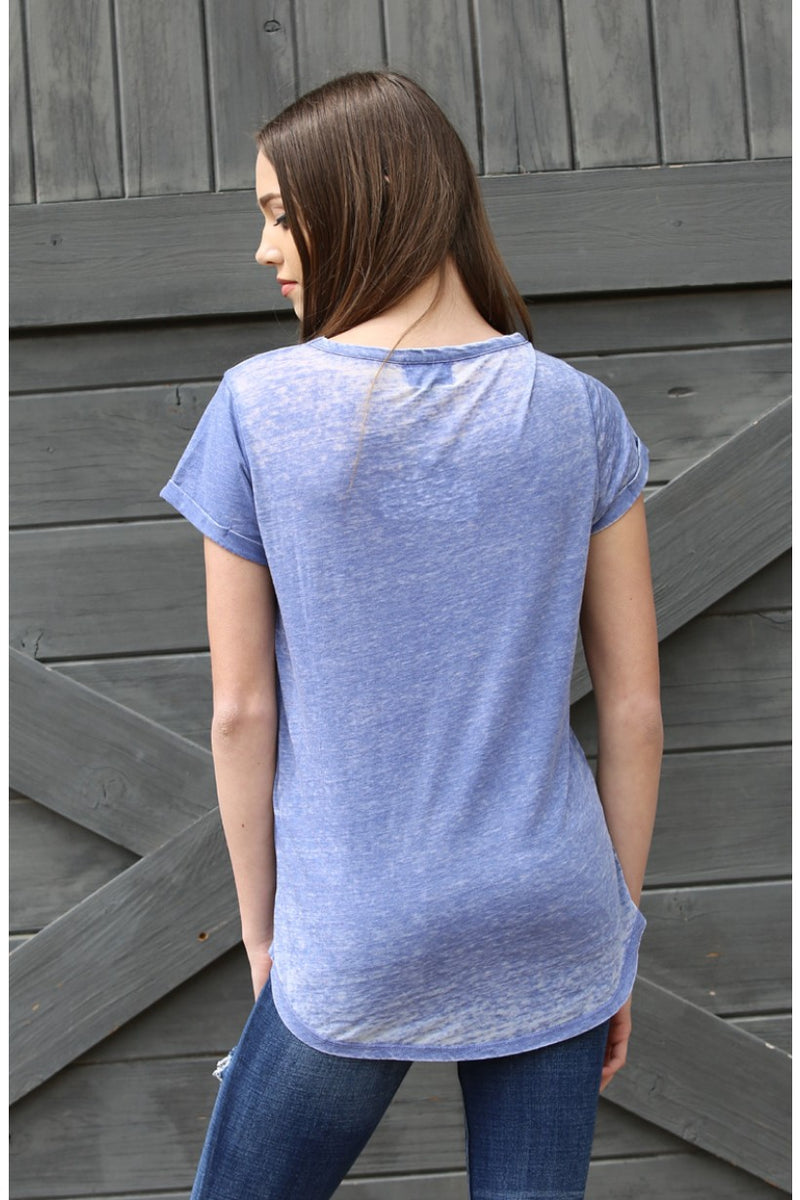 Heather Pocket Tee