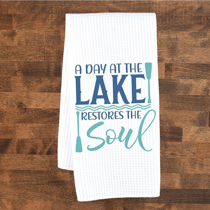 Lake Restores The Soul Kitchen Towel, Lake House Decor