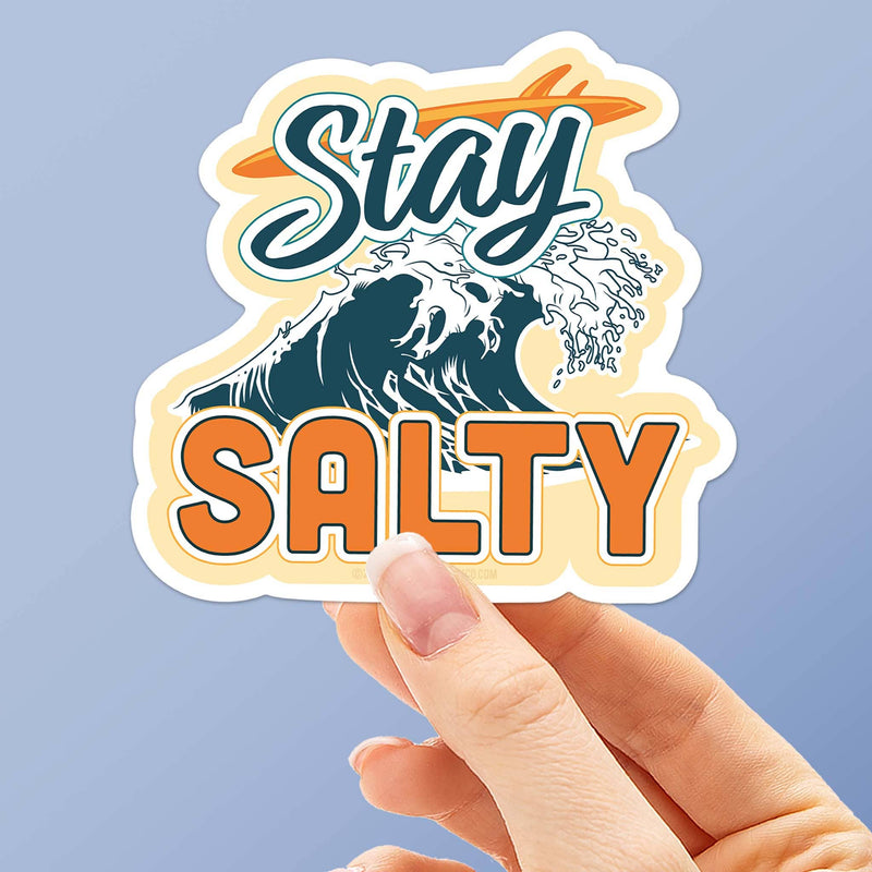 Stay Salty Bumper Sticker - Funny Beach Decal