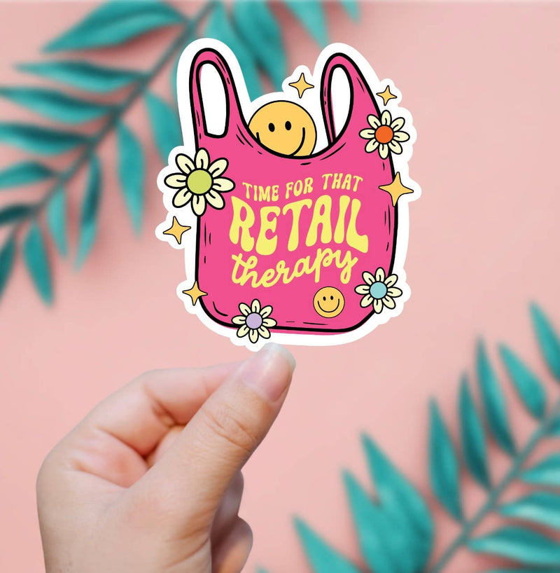 Time For Retail Therapy Sticker