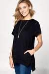 High Low Crewneck Tunic