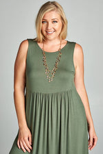 Plus Size Jersey Short Swing Dress