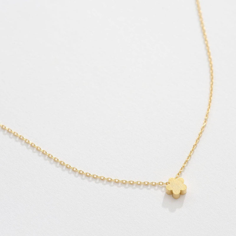 Gold Dipped Delicate Flower Necklace