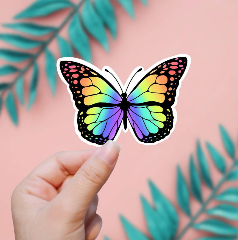 Rainbow Butterfly Sticker