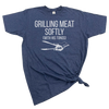 GRILLING MEAT SOFTLY WITH HIS TONGS T-SHIRT