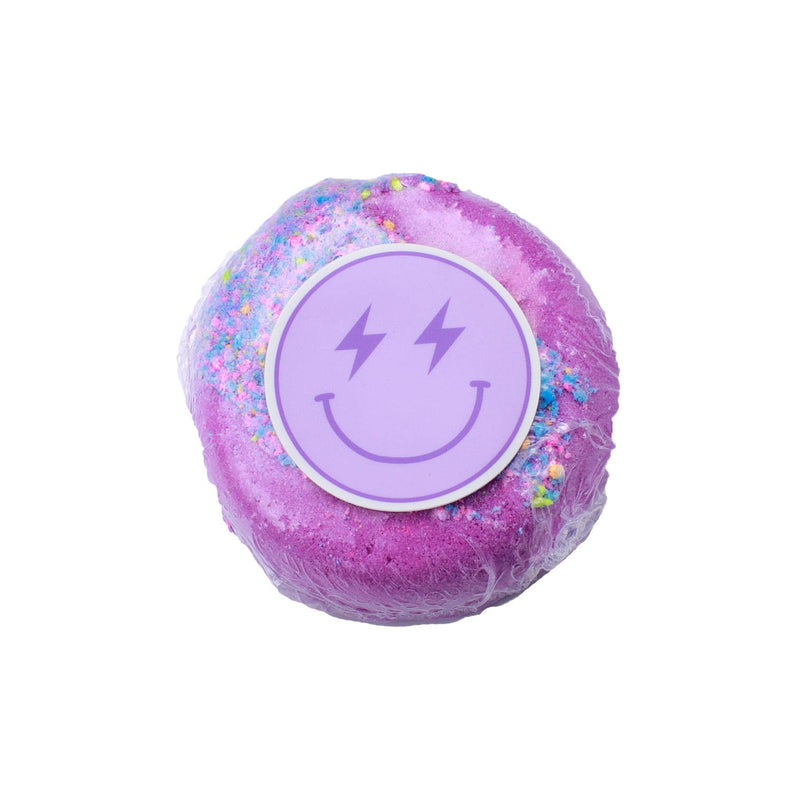 Purple Preppy Donut Bath Bomb and Sticker Pack